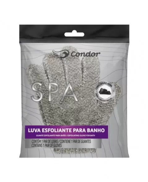 LUVA ESFOLIANTE CARVAO ATIVADO / 8325 / 972645