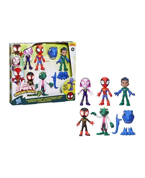 FIG DINO HEROES AND LIZARD SET/F9483