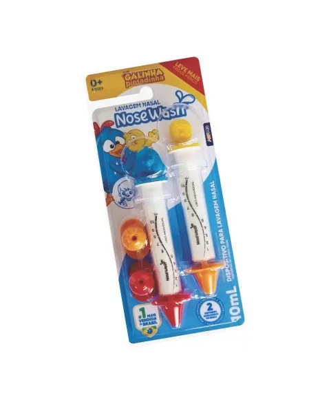 DISPOSITIVO P/ LAVAGEM NASAL NOSEWASH 10ML - GALINHA PINTADINHA / PINTINHO/NWGP02