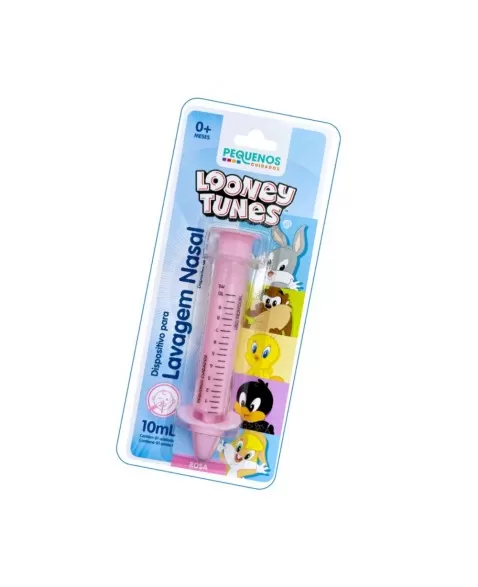 DISPOSITIVO P/ LAVAGEM NASAL NOSEWASH 10ML - LOONEY TUNES ROSA/PCLRS01