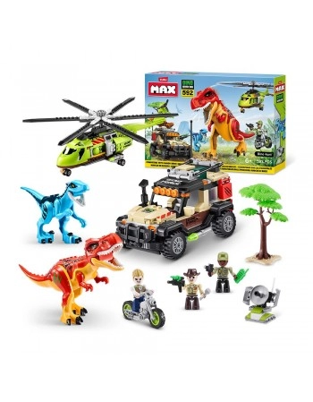 BLOCOS DE MONTAR DINO ADVENTURE BOX PLAYSET (592PEÇAS)/25011