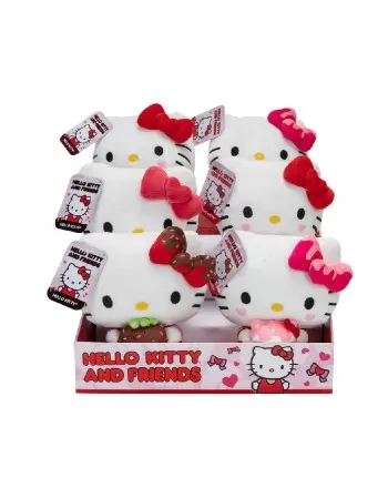 DISPLAY C/6 PELUCIAS 8" LOVE HELLO KITTY E AMIGOS/3874