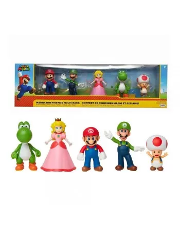 FIG MARIO PACK C/5 MARIO & FRIENDS 2,5"/4206