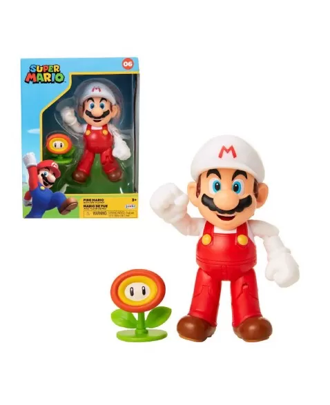 FIG FIRE MARIO C/ACES. 4" SUPER MARIO/4274