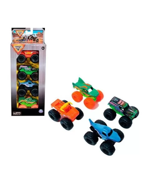 MONSTER JAM - 4 VEICULOS 1:72/3344