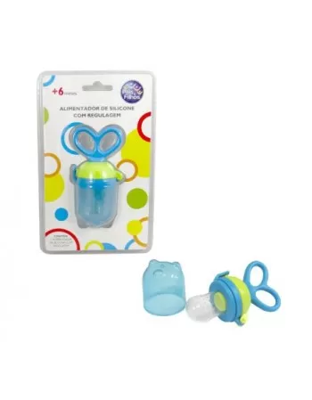 ALIMENTADOR DE SILICONE C/REGULAGEM-AZUL/7772