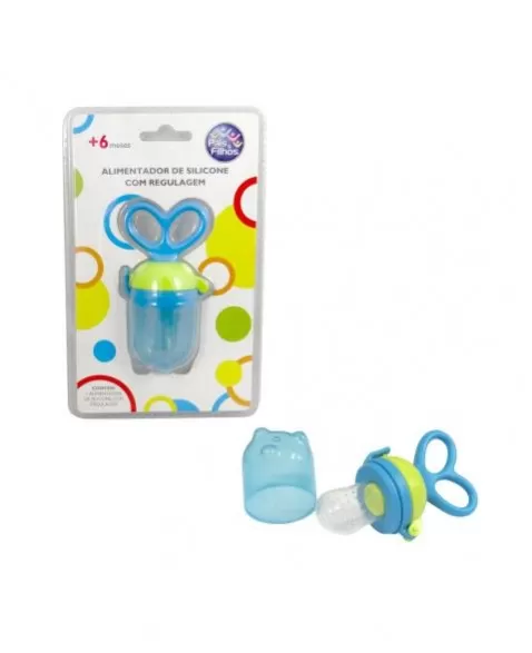 ALIMENTADOR DE SILICONE C/REGULAGEM-AZUL/7772