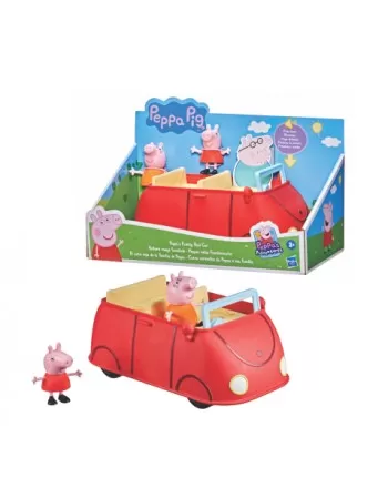 CARRO VERMELHO DA PEPPA PIG E SUA FAMILIA C/2 FIG INGLES /F2184