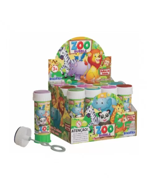 DISPLAY C/12 BOLHAS 60ML C/JOGO ZOO/ 834006