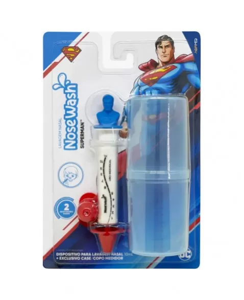 DISPOSITIVO PARA LAVAGEM NASAL NOSEWASH CASE/COPO SUPERMAN/ NWSM01