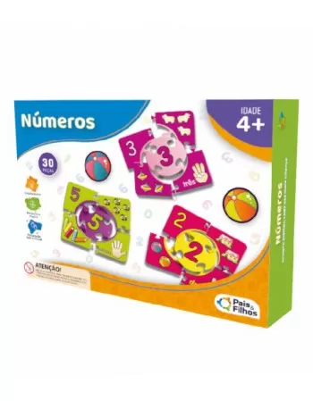 BRINCAR DE APRENDER NÚMEROS 30 PÇS - ESCOLAR/2893